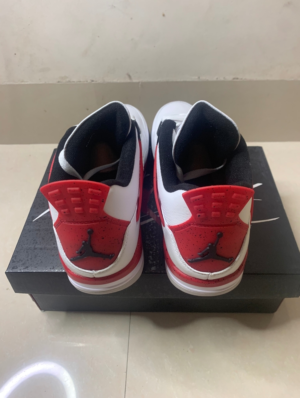 New - Air Jordan 4 Retro Red Cement - Picture 5 of 6
